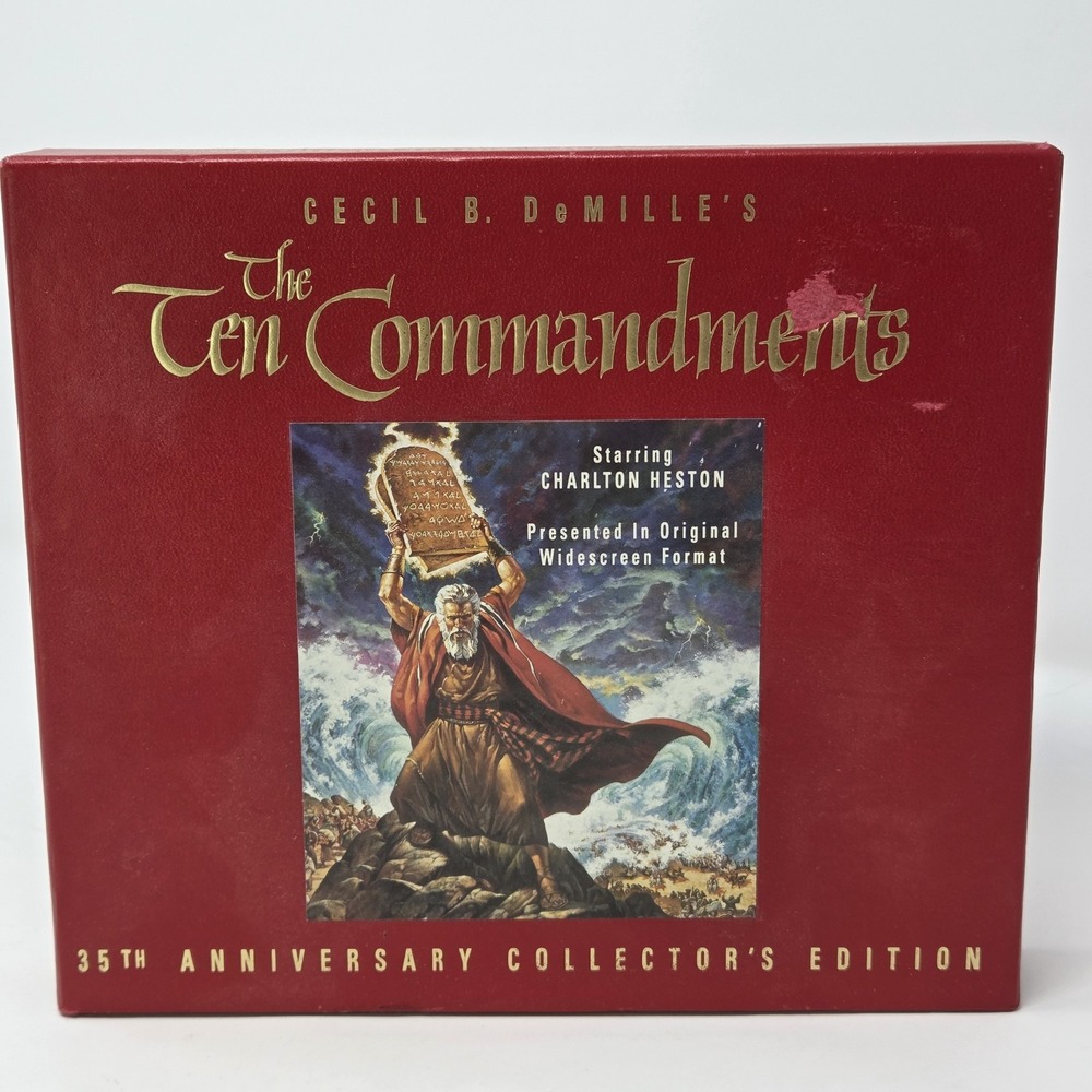 Sealed The Ten Commandments 35th Anniversary Collector's‎ Edition VHS Set New